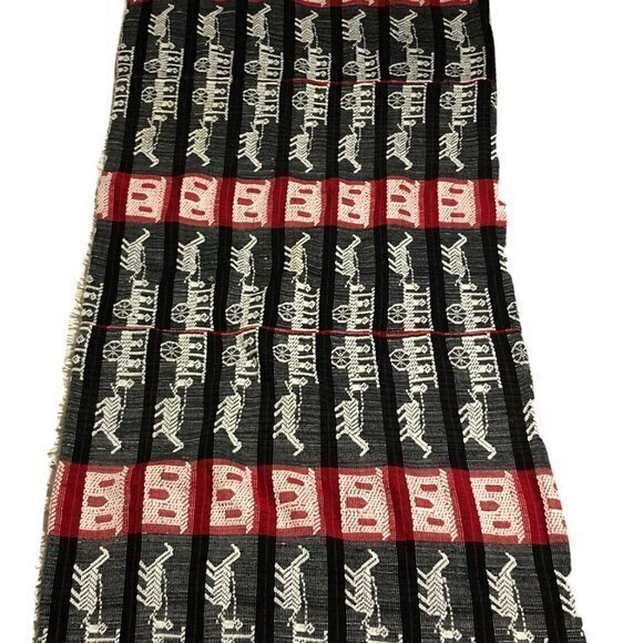 Hand Woven Textile Blanket Fringe Edge Indigenous tinguian tribe Philippines - Picture 2 of 10